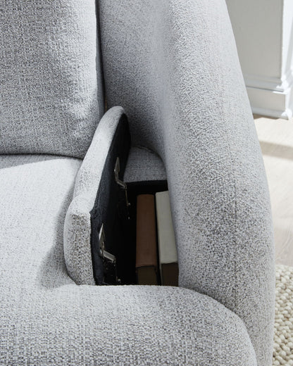 Alainmont Next - Gen Nuvella - Swivel Power Recliner - Hornell Furniture Outlet
