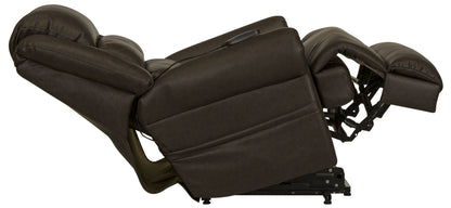 Muncy - Power Lift Chaise Recliner With Dual Motor & Zero Gravity - Walnut - Hornell Furniture Outlet