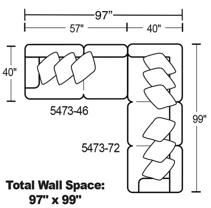 Crawford - Sectional - Hornell Furniture Outlet
