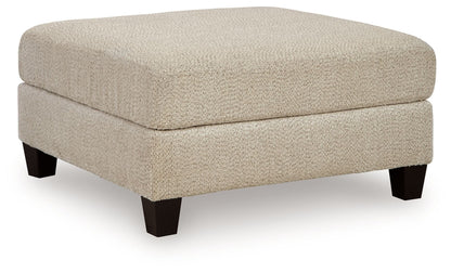 Steelwater Retreat - Oversized Accent Ottoman - Latte - Hornell Furniture Outlet