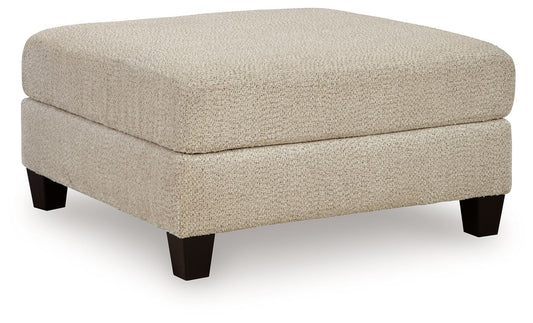 Steelwater Retreat - Oversized Accent Ottoman - Latte - Hornell Furniture Outlet