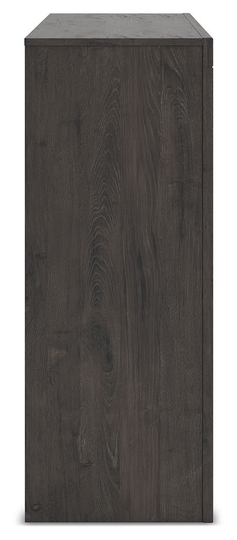 Fraluna - Charcoal - Six Drawer Dresser - Hornell Furniture Outlet