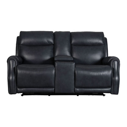 Clinton - Loveseat With Console P3 & ZG - Carmel Slate - Hornell Furniture Outlet