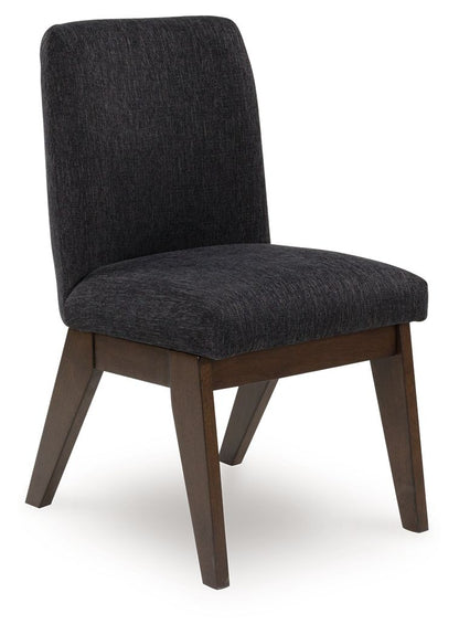 Dilenno - Dark Brown - Dining Upholstered Side Chair (Set of 2) - Hornell Furniture Outlet
