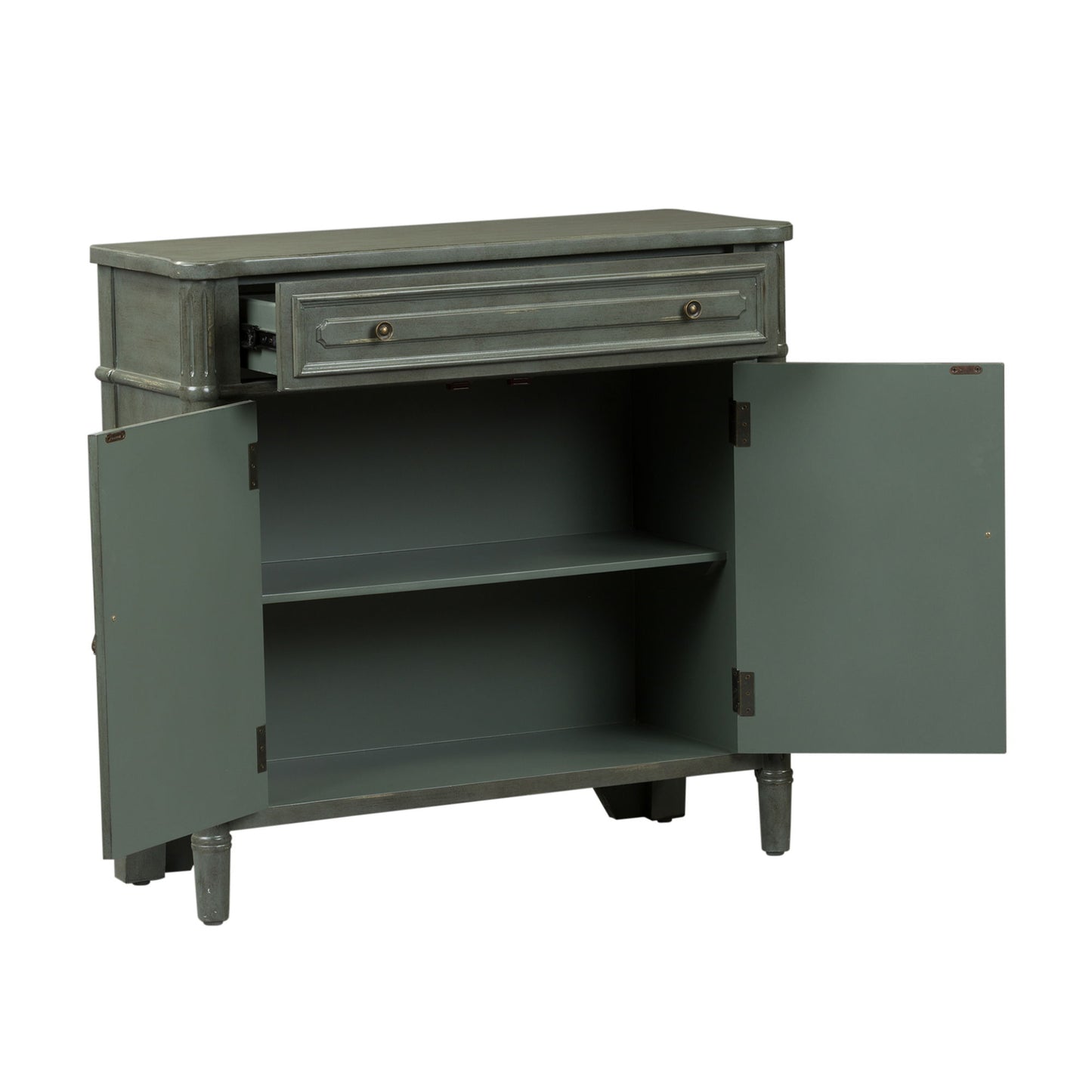 Madison Park - 1 Drawer 2 Door Accent Cabinet - Dark Gray - Hornell Furniture Outlet