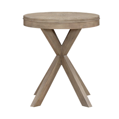 Brentwood - Round End Table - Sandstone - Hornell Furniture Outlet