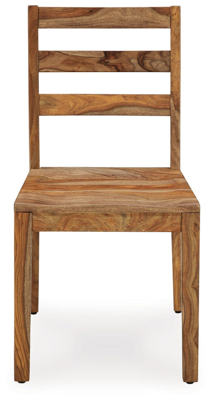 Dressonni - Brown - Dining Room Side Chair (Set of 2) - Hornell Furniture Outlet