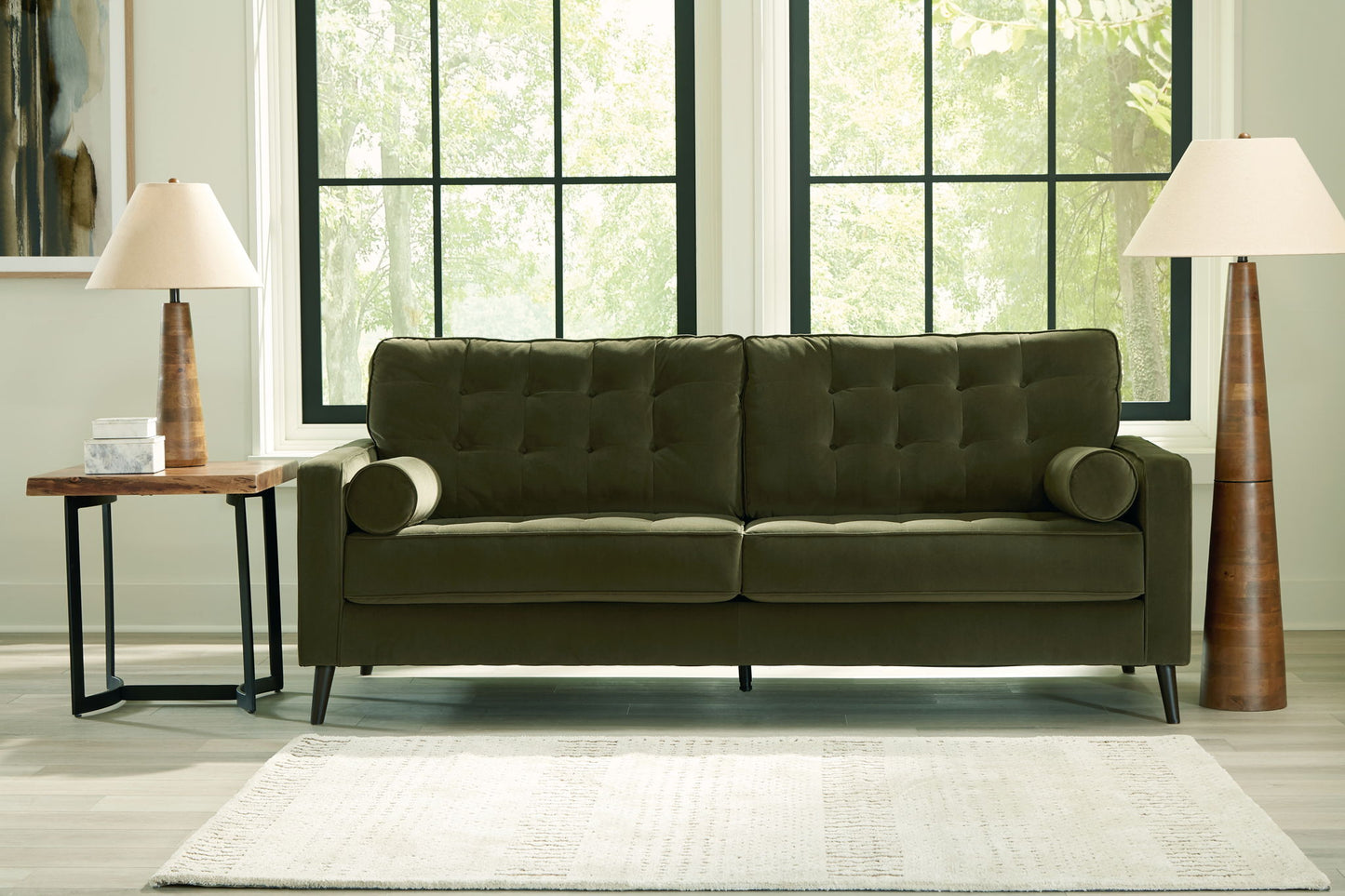 Reveon Lakes - Olive - Sofa - Hornell Furniture Outlet