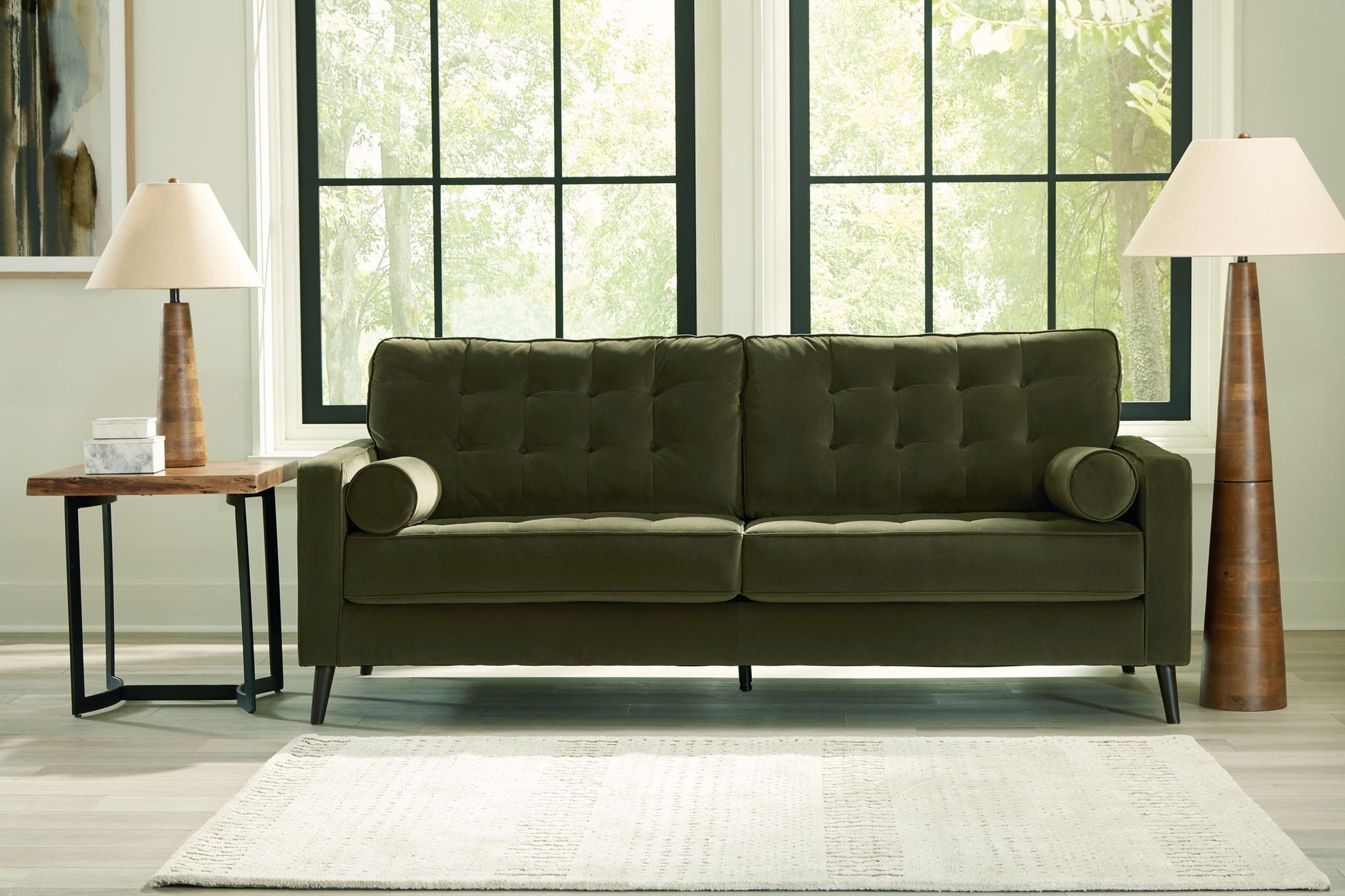 Reveon Lakes - Olive - Sofa - Hornell Furniture Outlet