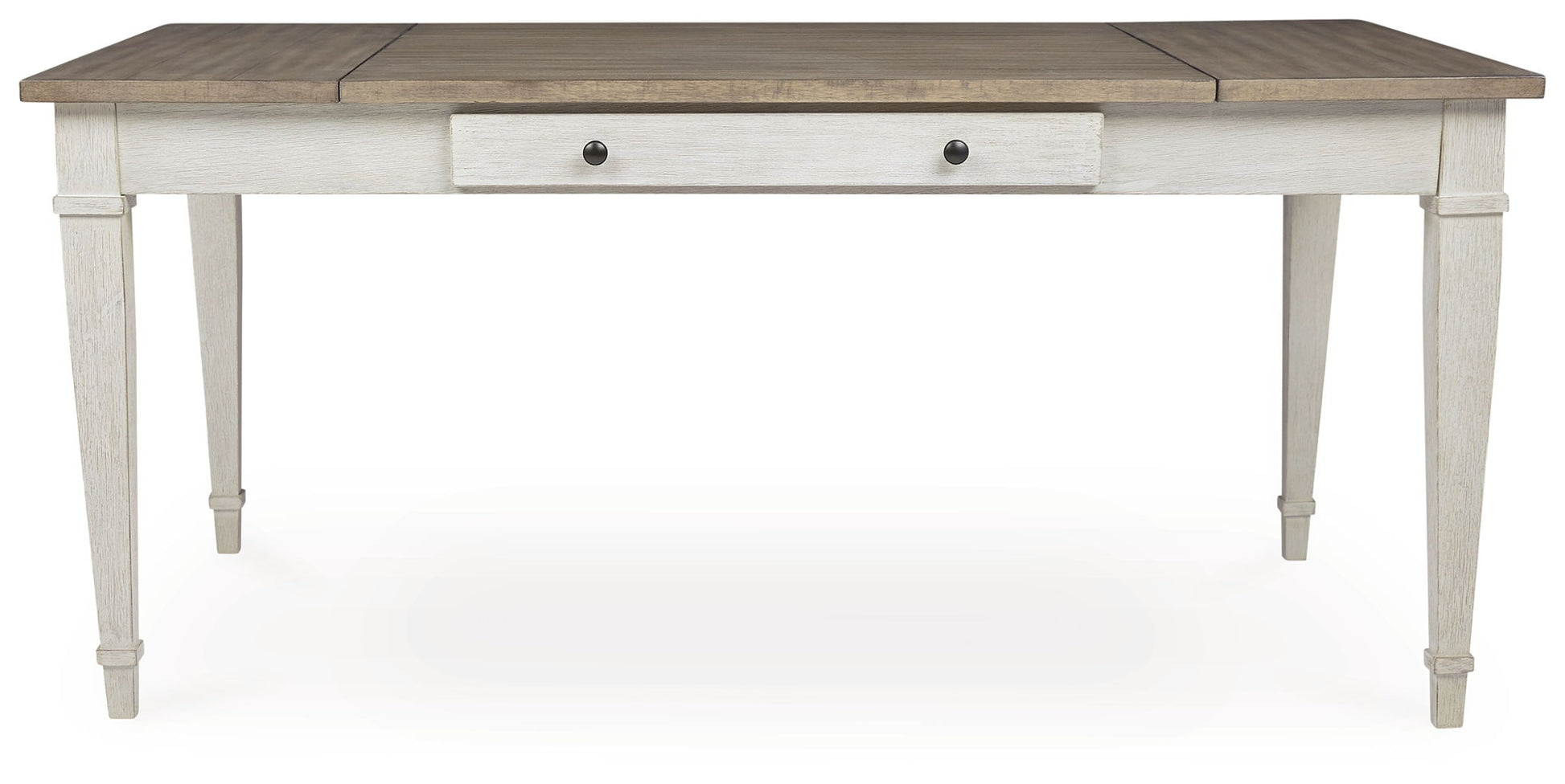 Skempton - RECT DRM Table w/Storage - White - Hornell Furniture Outlet