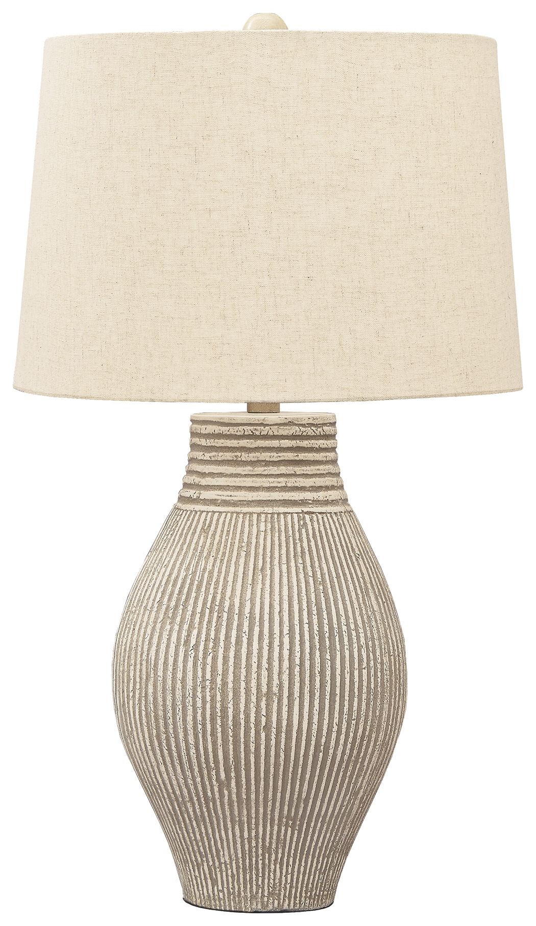 Layal - Beige - Paper Table Lamp - Hornell Furniture Outlet