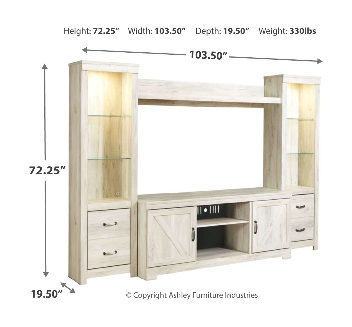 Bellaby - Entertainment Center - Hornell Furniture Outlet