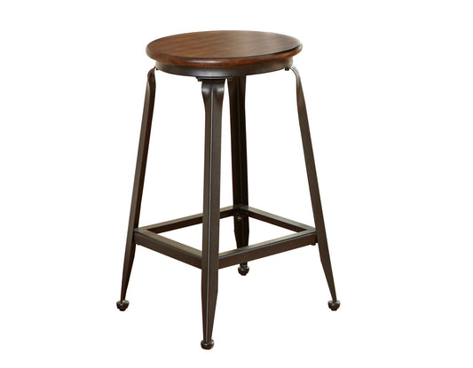 Adele - Counter Stool (Set of 2) - Dark Brown - Hornell Furniture Outlet