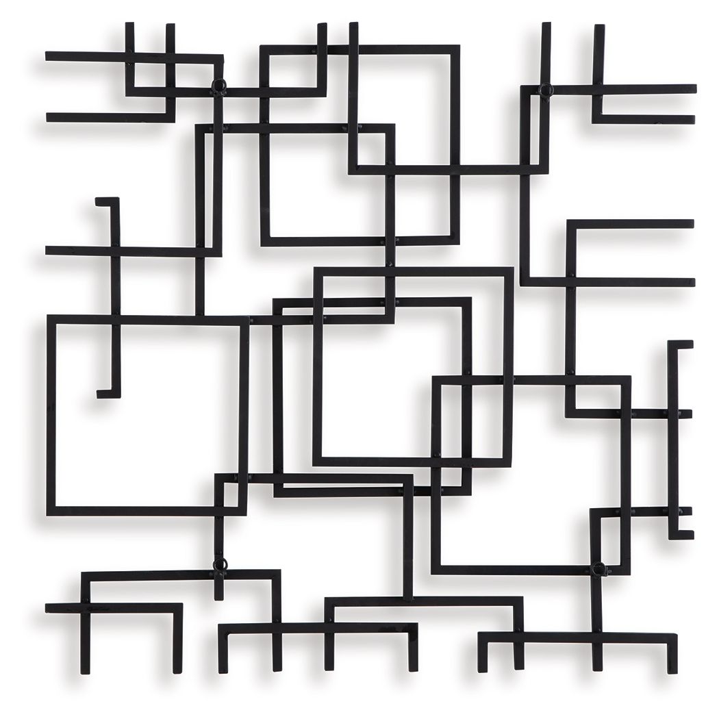 Aadanton - Black - Wall Decor - Hornell Furniture Outlet