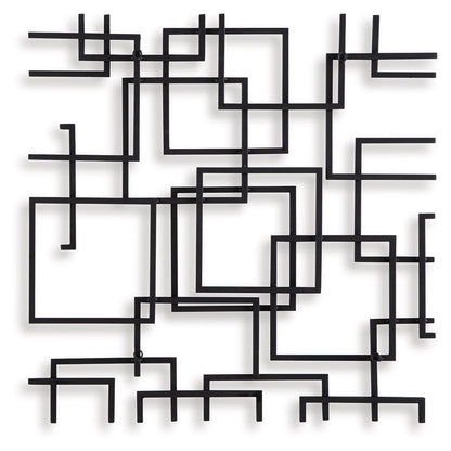 Aadanton - Black - Wall Decor - Hornell Furniture Outlet