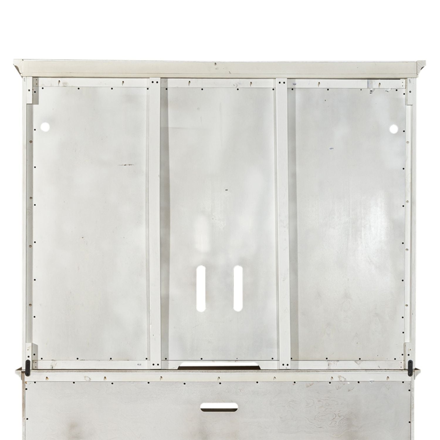 Farmhouse Reimagined - Entertainment Hutch - White - Hornell Furniture Outlet
