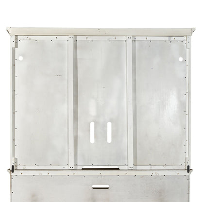 Farmhouse Reimagined - Entertainment Hutch - White - Hornell Furniture Outlet
