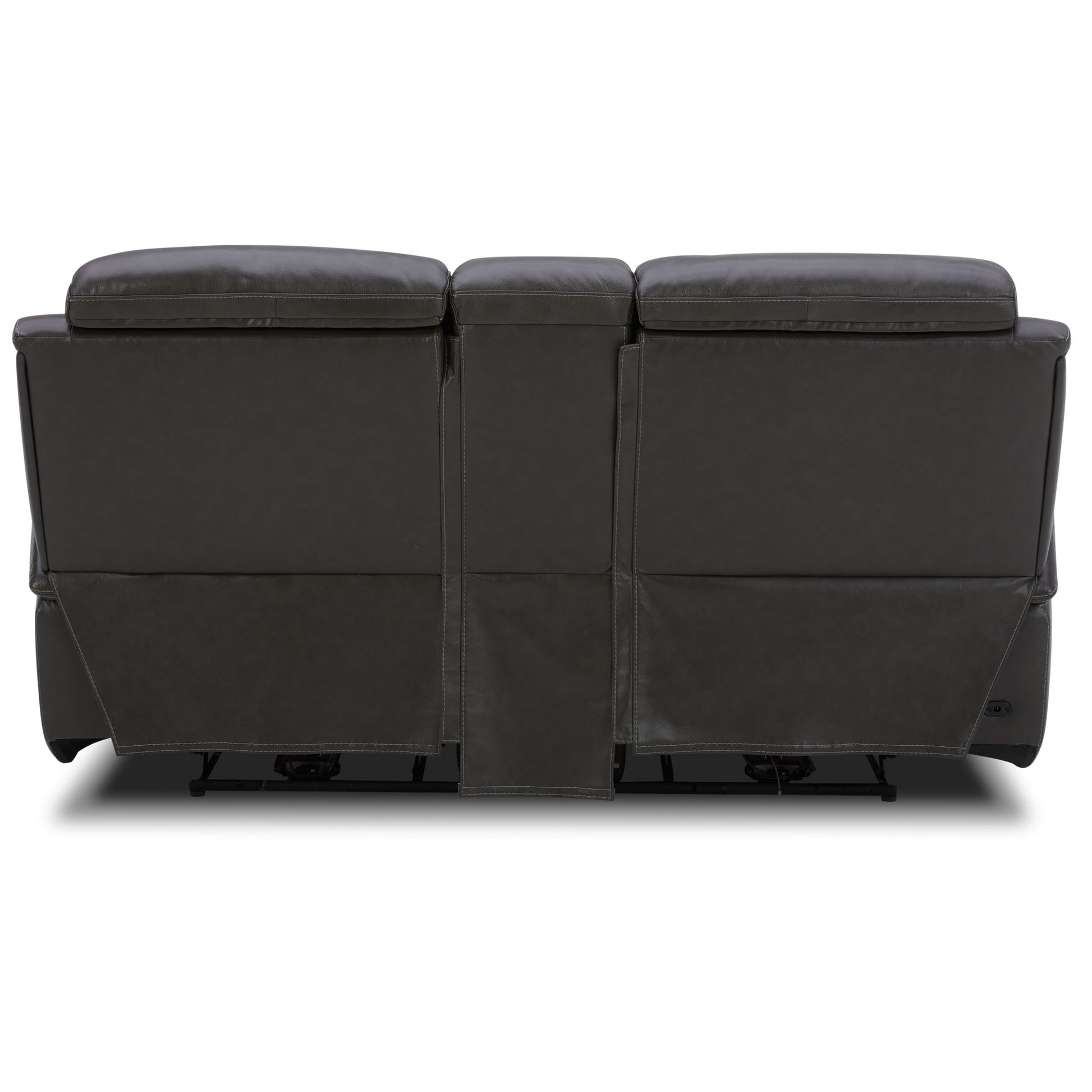 Bentley - Loveseat With Console P2 & ZG - Graphite - Hornell Furniture Outlet