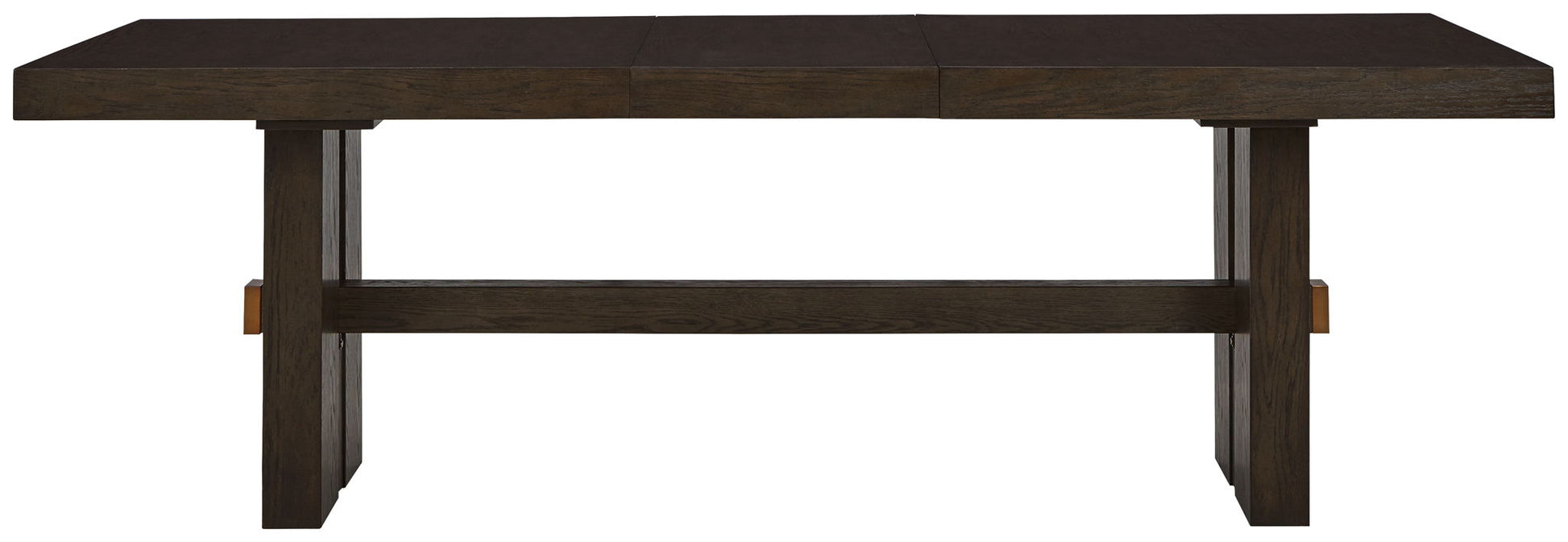 Burkhaus - Dark Brown - Rectangular Dining Room Extension Table - Hornell Furniture Outlet