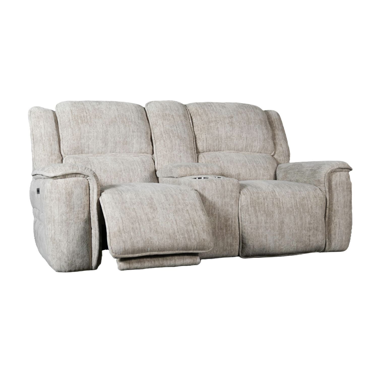 Clayton - Loveseat With Console P3 & ZG - Galactic Parchment - Hornell Furniture Outlet