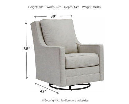 Kambria - Swivel Glider Accent Chair - Hornell Furniture Outlet