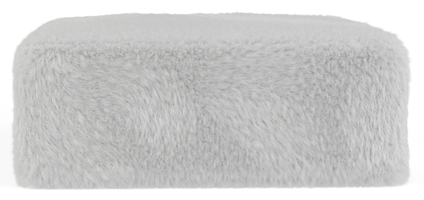 Bankside - Fabric Cocktail Ottoman - Gray - Hornell Furniture Outlet