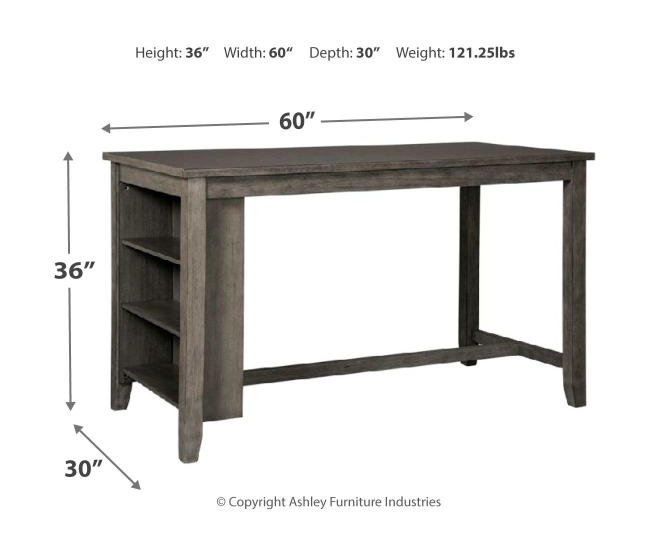 Caitbrook - Rectangular Counter Table Set - Hornell Furniture Outlet