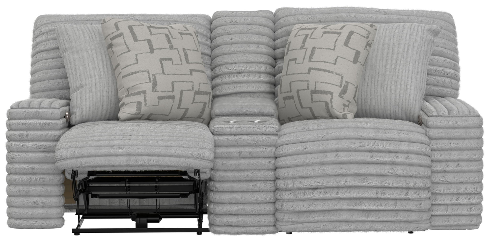 Lynx - Power Reclining Console Loveseat With Zero Gravity - Hornell Furniture Outlet