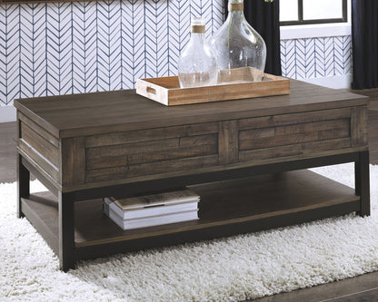 Johurst - Grayish Brown - LIFT TOP COCKTAIL TABLE - Hornell Furniture Outlet