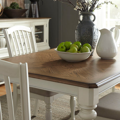 Cumberland Creek - Rectangular Leg Table - White - Hornell Furniture Outlet