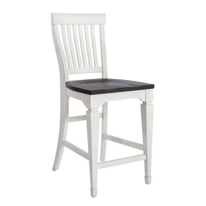 Allyson Park - 5 Piece Gathering Table Set - White - Hornell Furniture Outlet