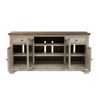 Morgan Creek - Entertainment TV Stand - White - Hornell Furniture Outlet