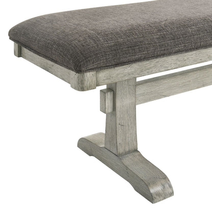 Hallendale - Upholstered Dining Bench (RTA) - White - Hornell Furniture Outlet