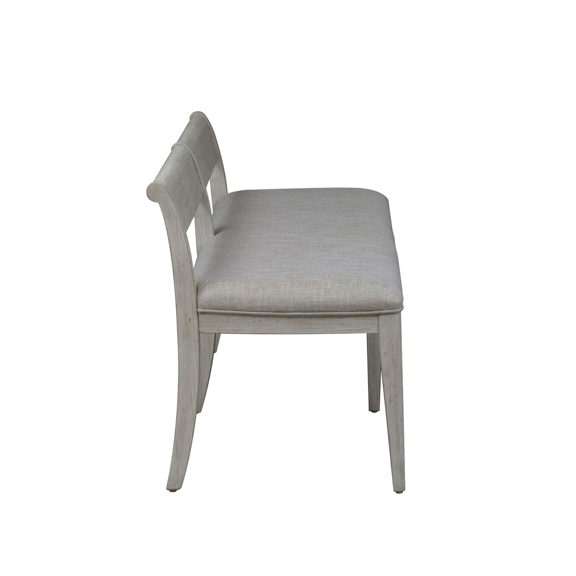 Farmhouse Reimagined - Upholstered Bench - White - Hornell Furniture Outlet