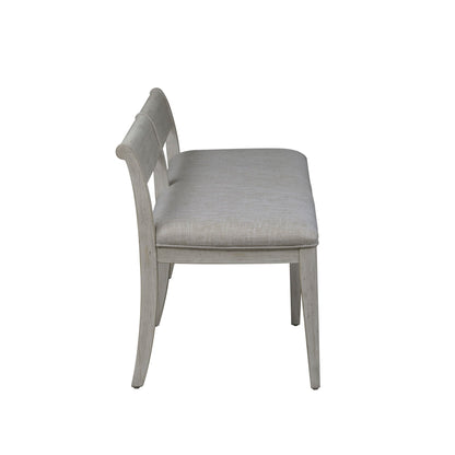 Farmhouse Reimagined - Upholstered Bench - White - Hornell Furniture Outlet
