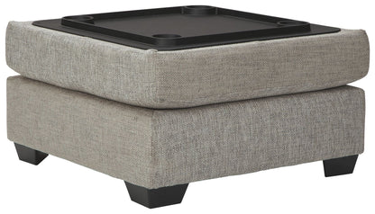 Megginson - Storm - Ottoman With Storage - Hornell Furniture Outlet