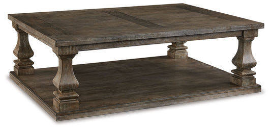 Johnelle - Rectangular Cocktail Table - Gray - Hornell Furniture Outlet