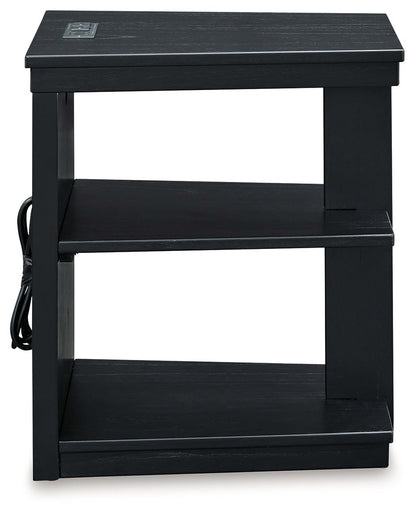 Winbardi - Black - Chair Side End Table - Hornell Furniture Outlet