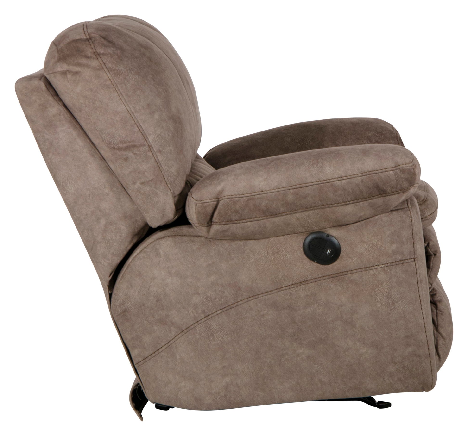 Reyes - Power Lay Flat Recliner - Hornell Furniture Outlet