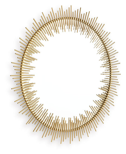 Wainport - Gold Finish - Accent Mirror - Hornell Furniture Outlet