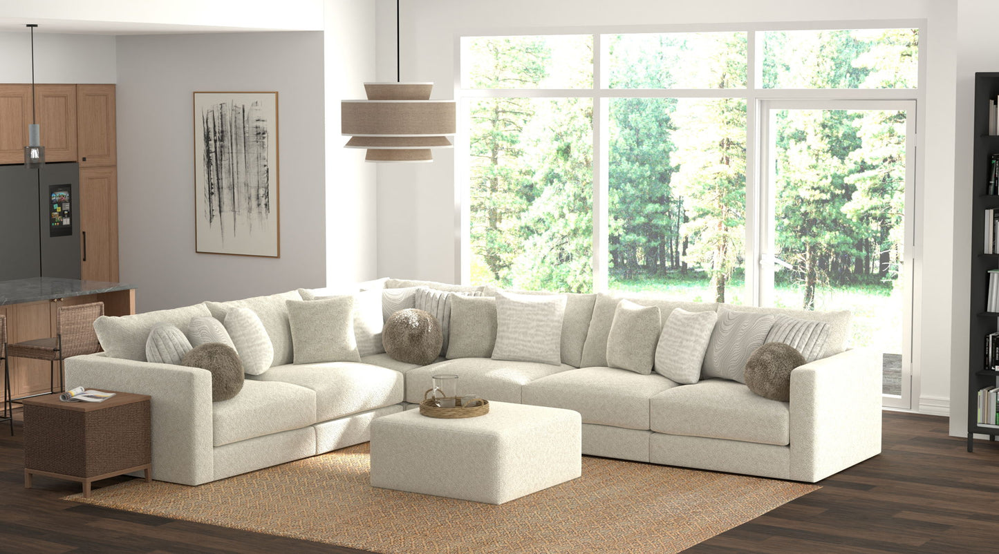 Ritzy - Modular Sofa And Included Cocktail Ottoman - Hornell Furniture Outlet
