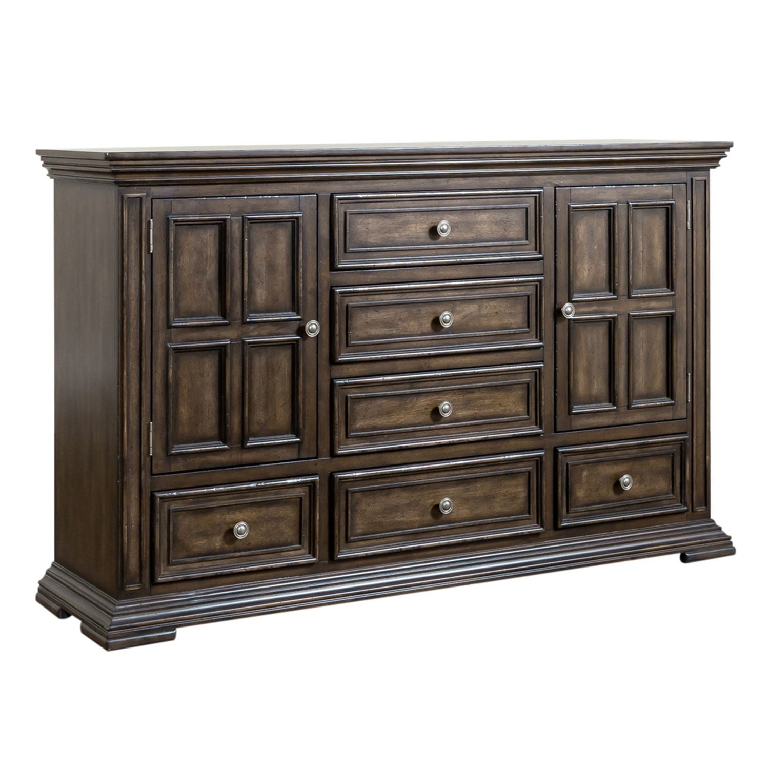 Big Valley - 2 Door 6 Drawer Dresser - Hornell Furniture Outlet