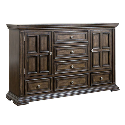 Big Valley - 2 Door 6 Drawer Dresser - Hornell Furniture Outlet