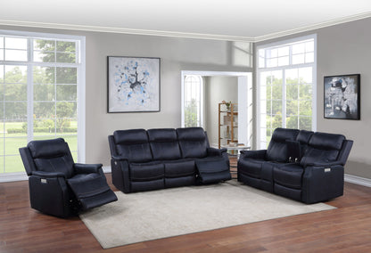 Valencia - Power Reclining Console Loveseat - Hornell Furniture Outlet