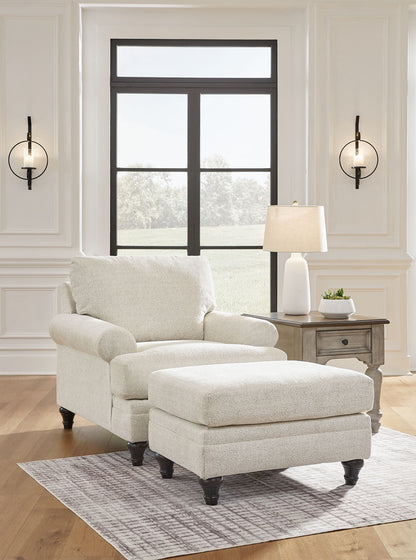 Valerani - Sandstone - 2 Pc. - Chair, Ottoman - Hornell Furniture Outlet