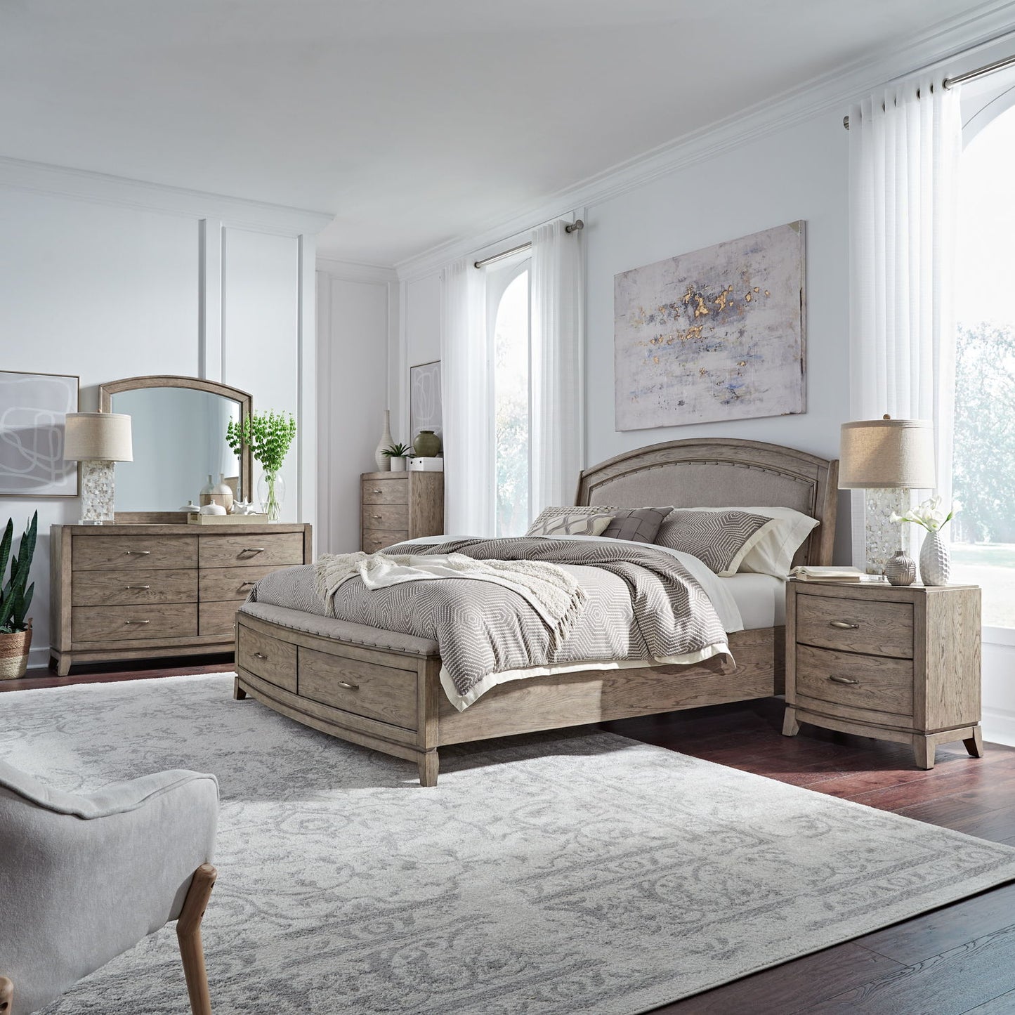 Avalon - Upholstered Bedroom Set - Hornell Furniture Outlet