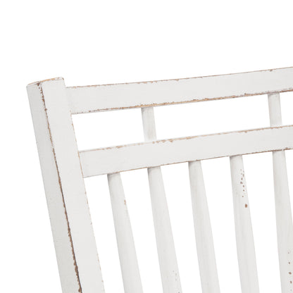 Magnolia Manor - Spindle Back Counter Chair - White - Hornell Furniture Outlet
