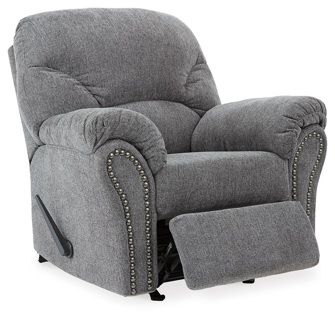 Allmaxx - Rocker Recliner - Pewter - Hornell Furniture Outlet