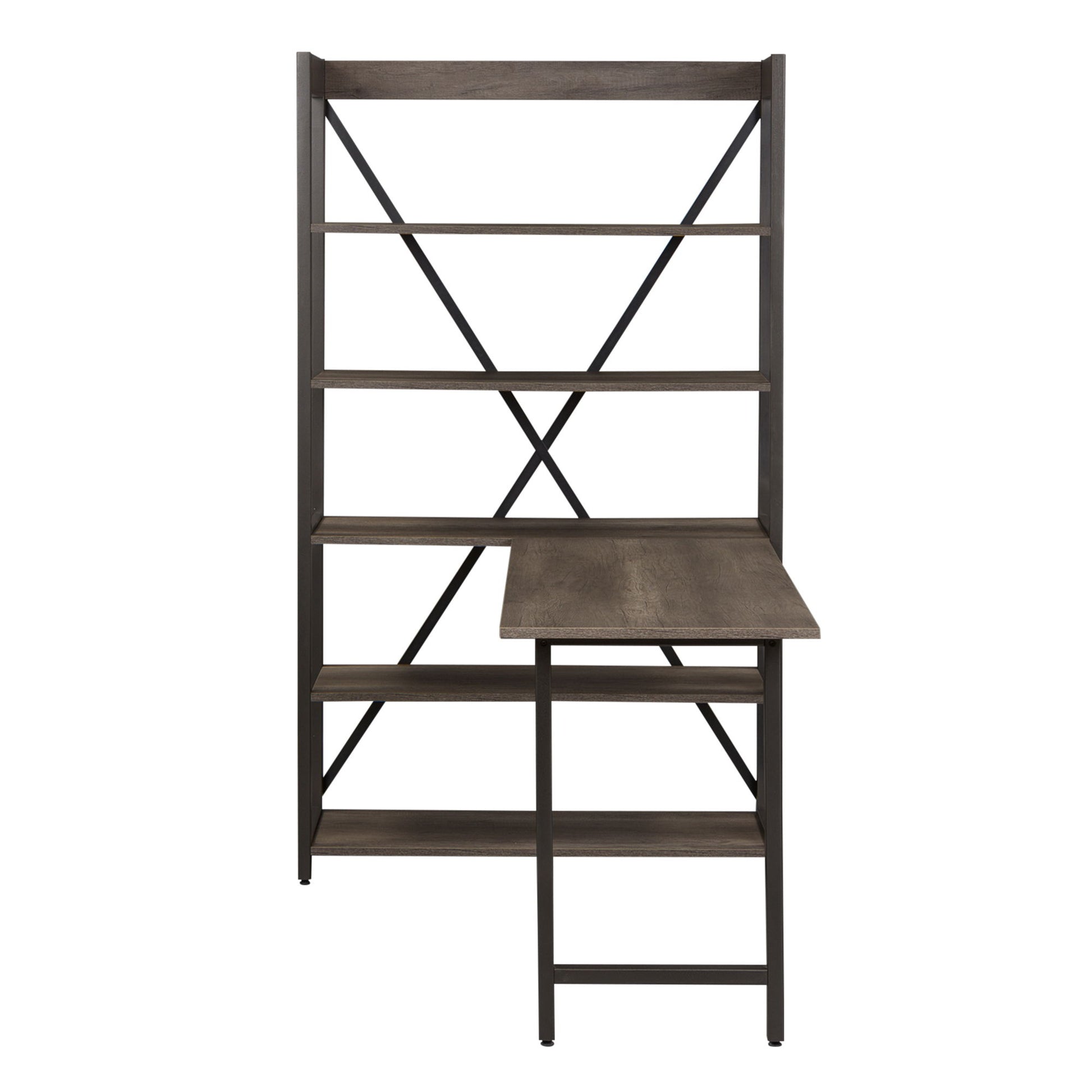 Tanners Creek - 2 Piece Home Office Set (Desk And Bookcase) - Dark Gray - Hornell Furniture Outlet