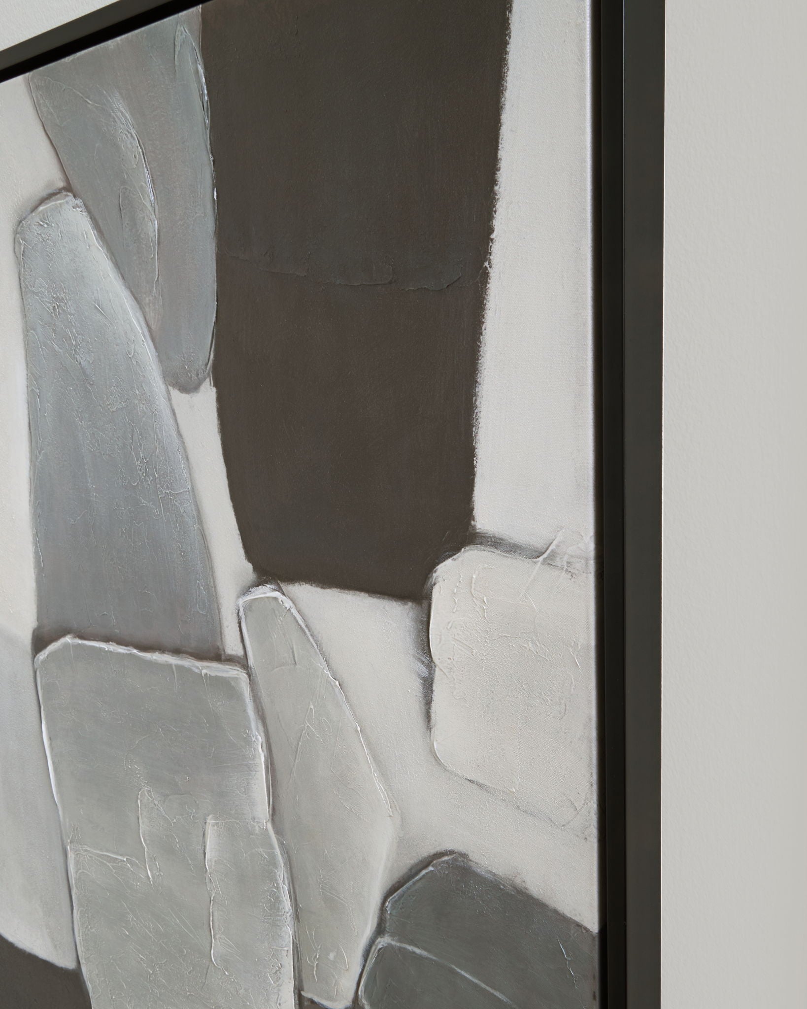 Adilson - White / Gray / Black - Wall Art - Hornell Furniture Outlet